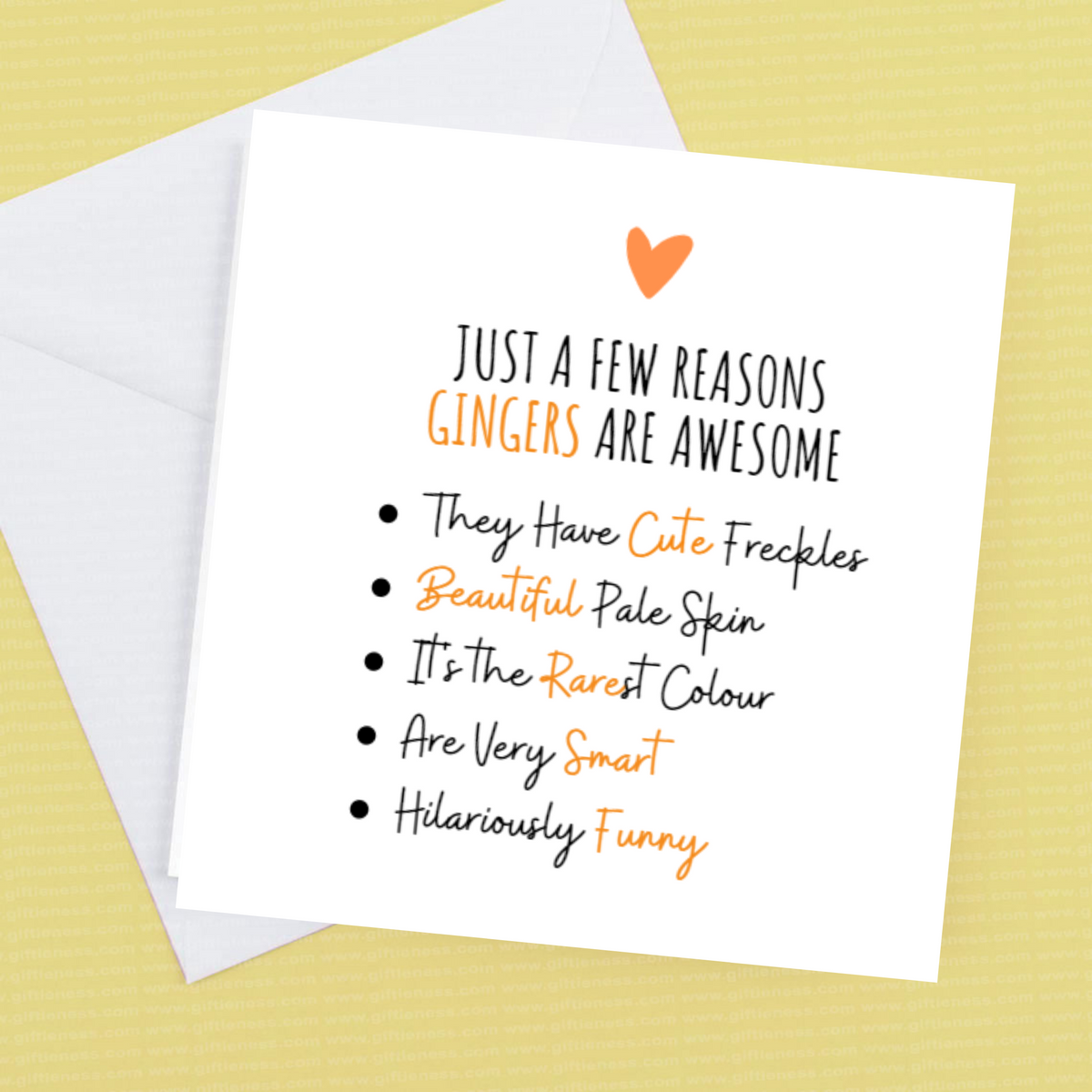 A few reasons why Gingers are awesome – Greeting Card