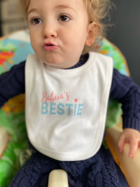 Babcia's Bestie Baby Bib - baby present