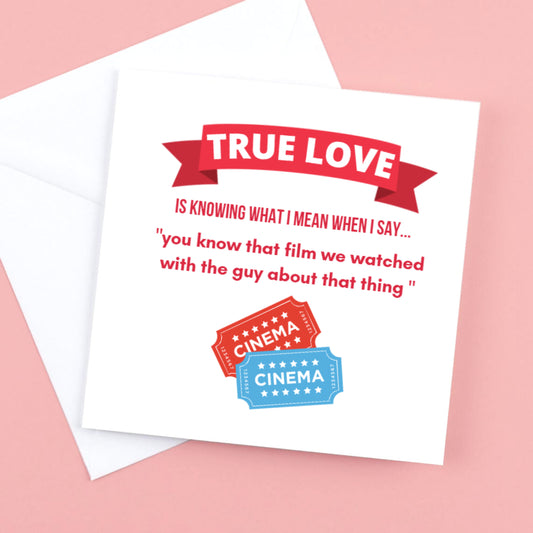 True Love card for the Movie lovers