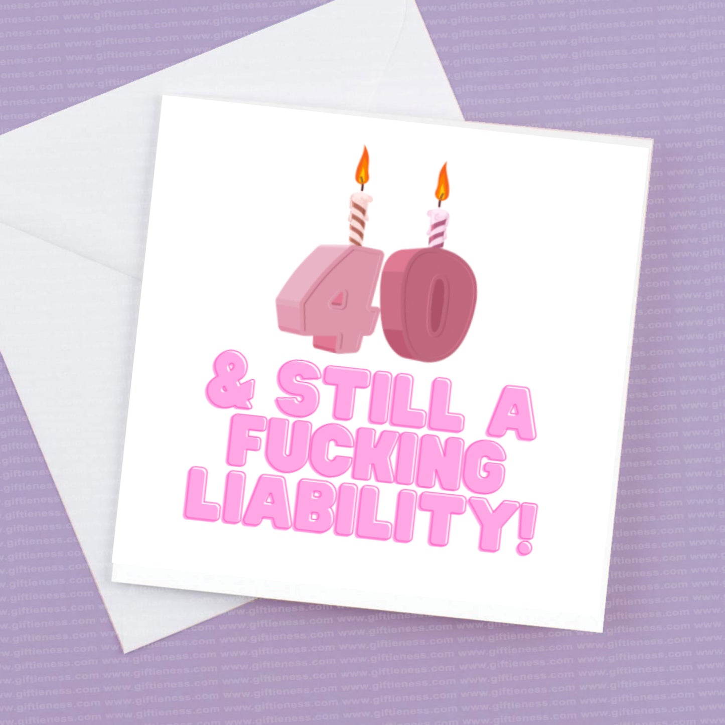 40 Birthday Card - and still a Fucking Liability