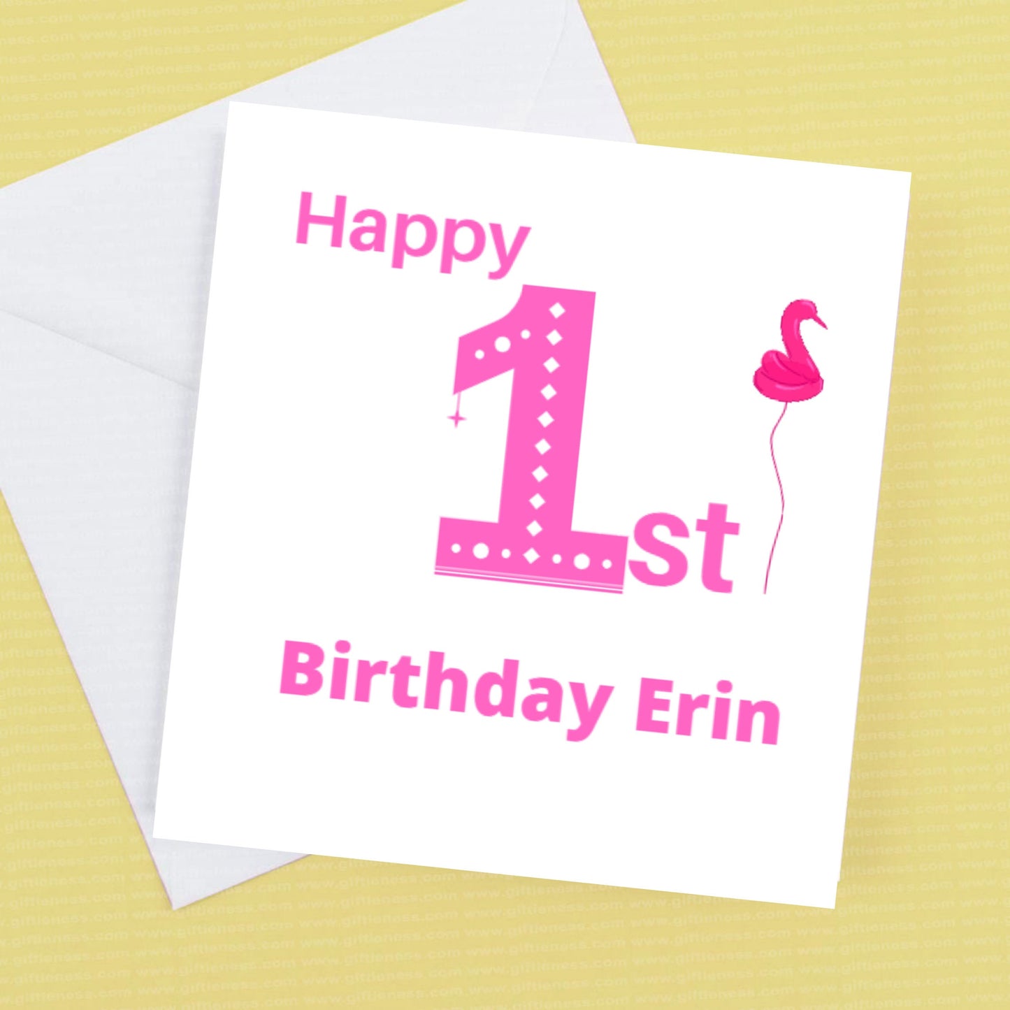 Personalised 1st Birthday Card