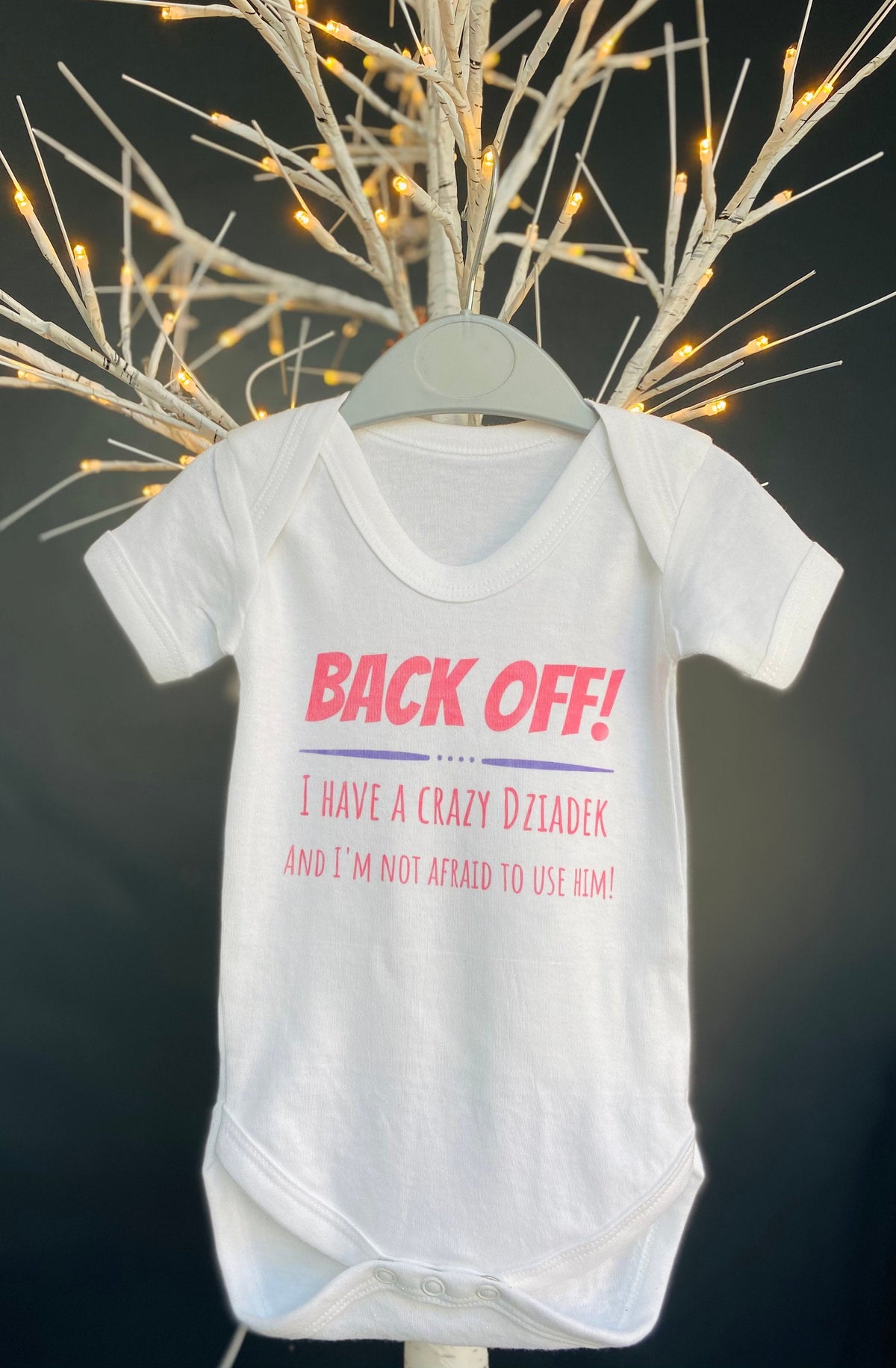 Back off I have a Crazy Grandad, Dziadek, Nannu, Gran, Nanny etc – Greeting Card