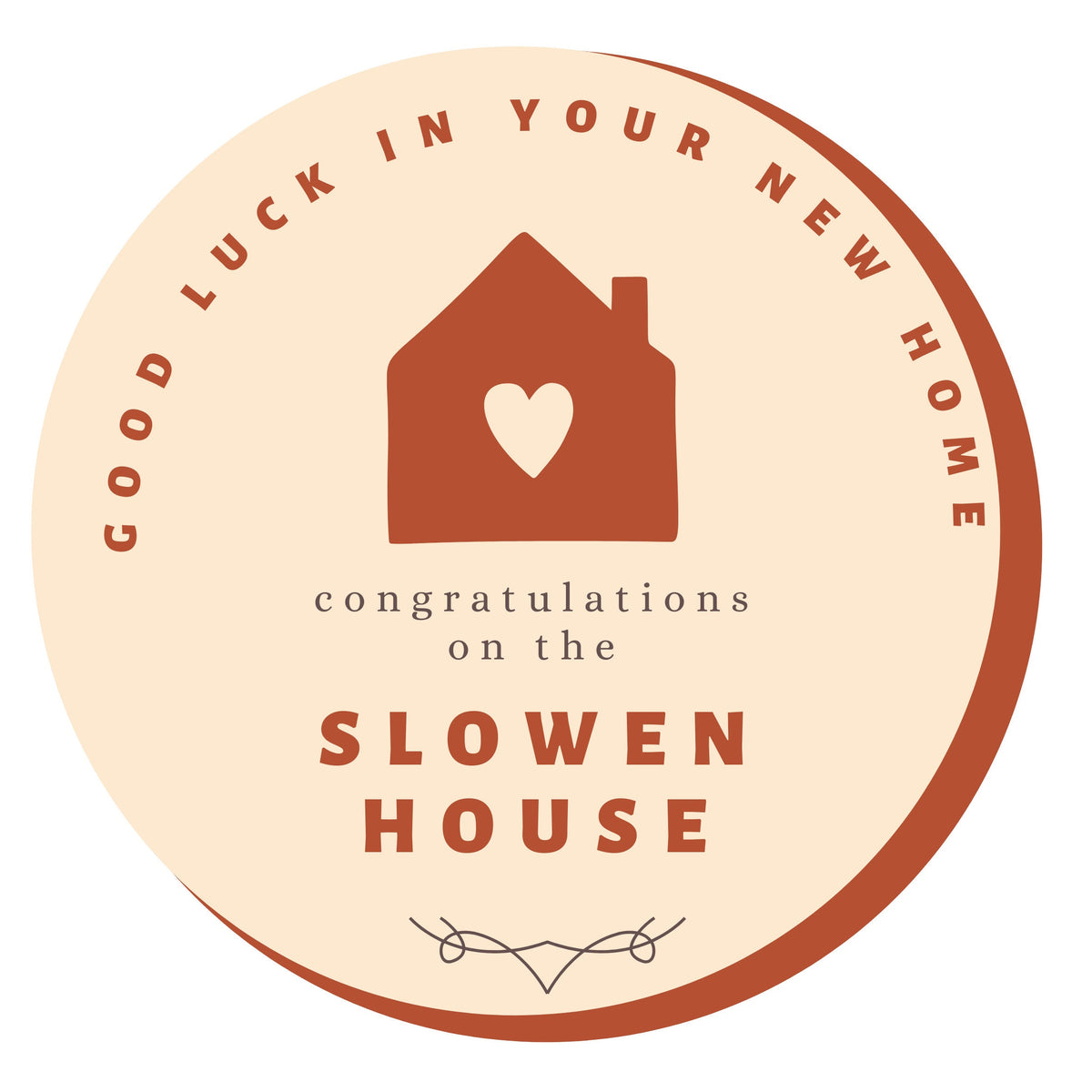 Personalised New Home Coaster – Any Name Can be Added – Greeting Card