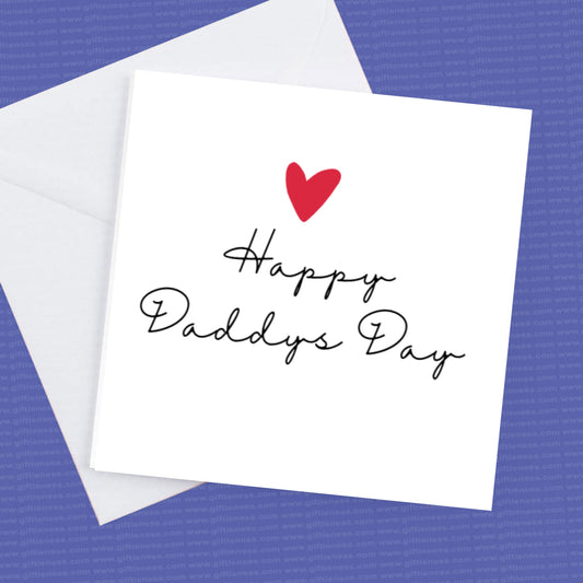 Happy Daddy's Day Fathers Day Card and envelope