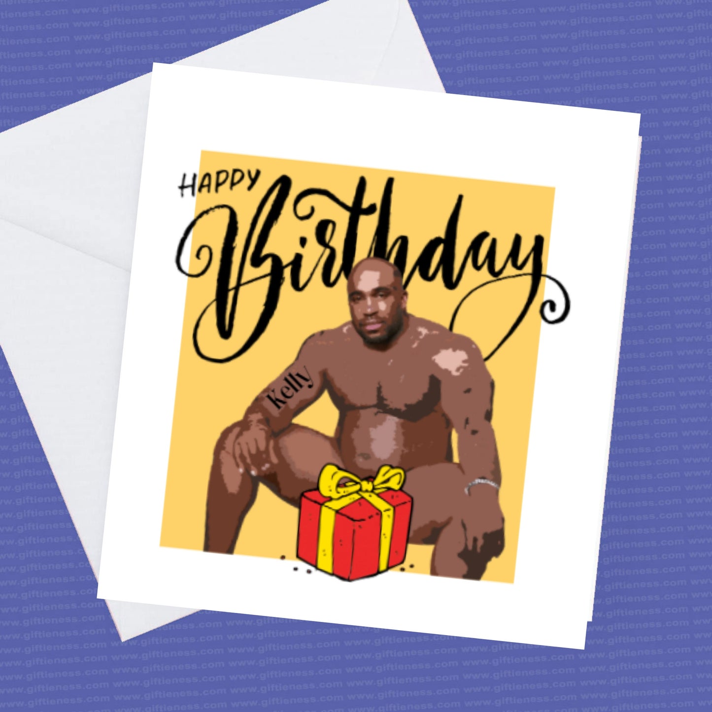 Personalised Tattoo Fun Barry Birthday Card