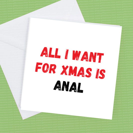 All I Want for Christmas is Anal Christmas Card