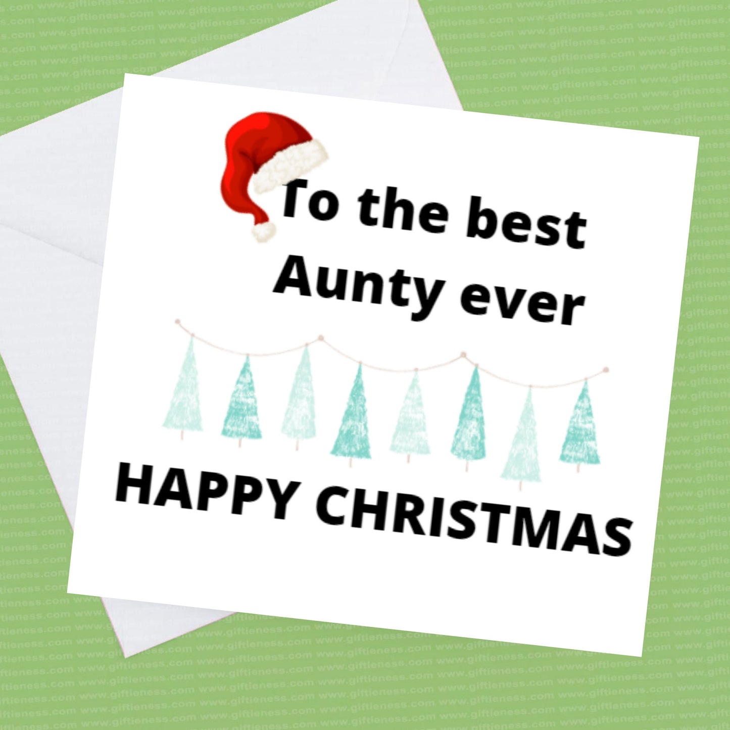 Christmas Card to the Best Sister, Brother, Auntie, Uncle personalise for who you would like