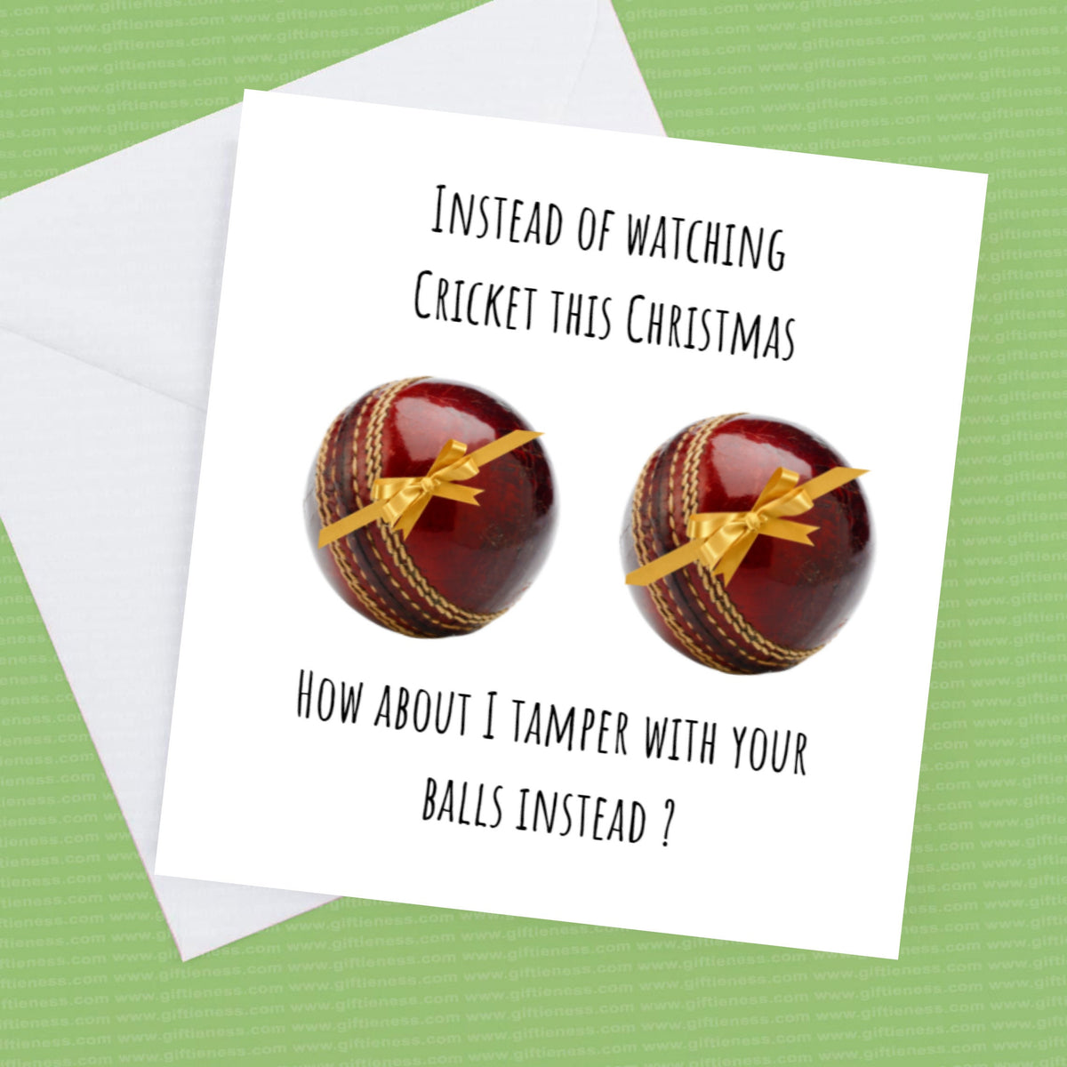 Christmas Card for The Cricket Fan In Your Life – Greeting Card