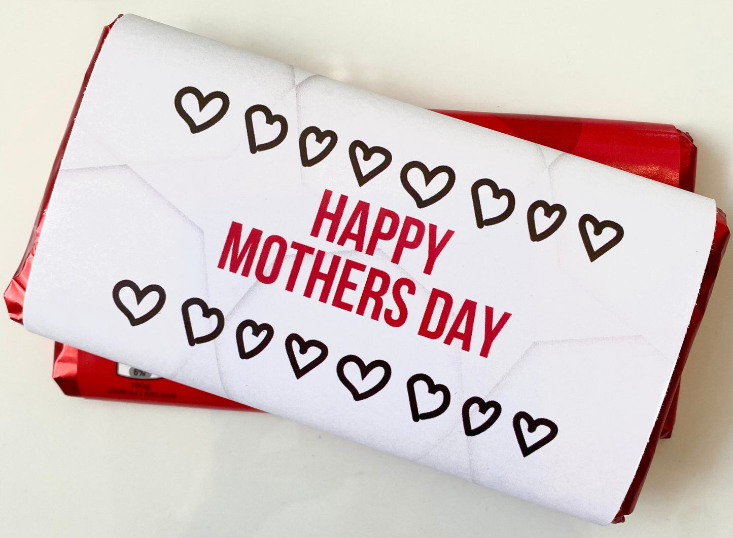 Happy Mothers Day wrapped bar of Malteser chocolate.