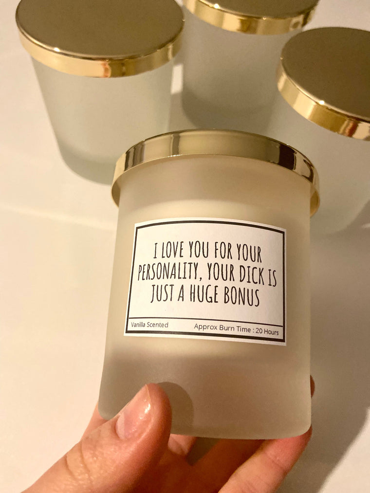 I Love You For Your Personality, Your Dick Is Just A Bonus / Funny Candles / Funny Gifts/ Birthday Gifts – Birthday