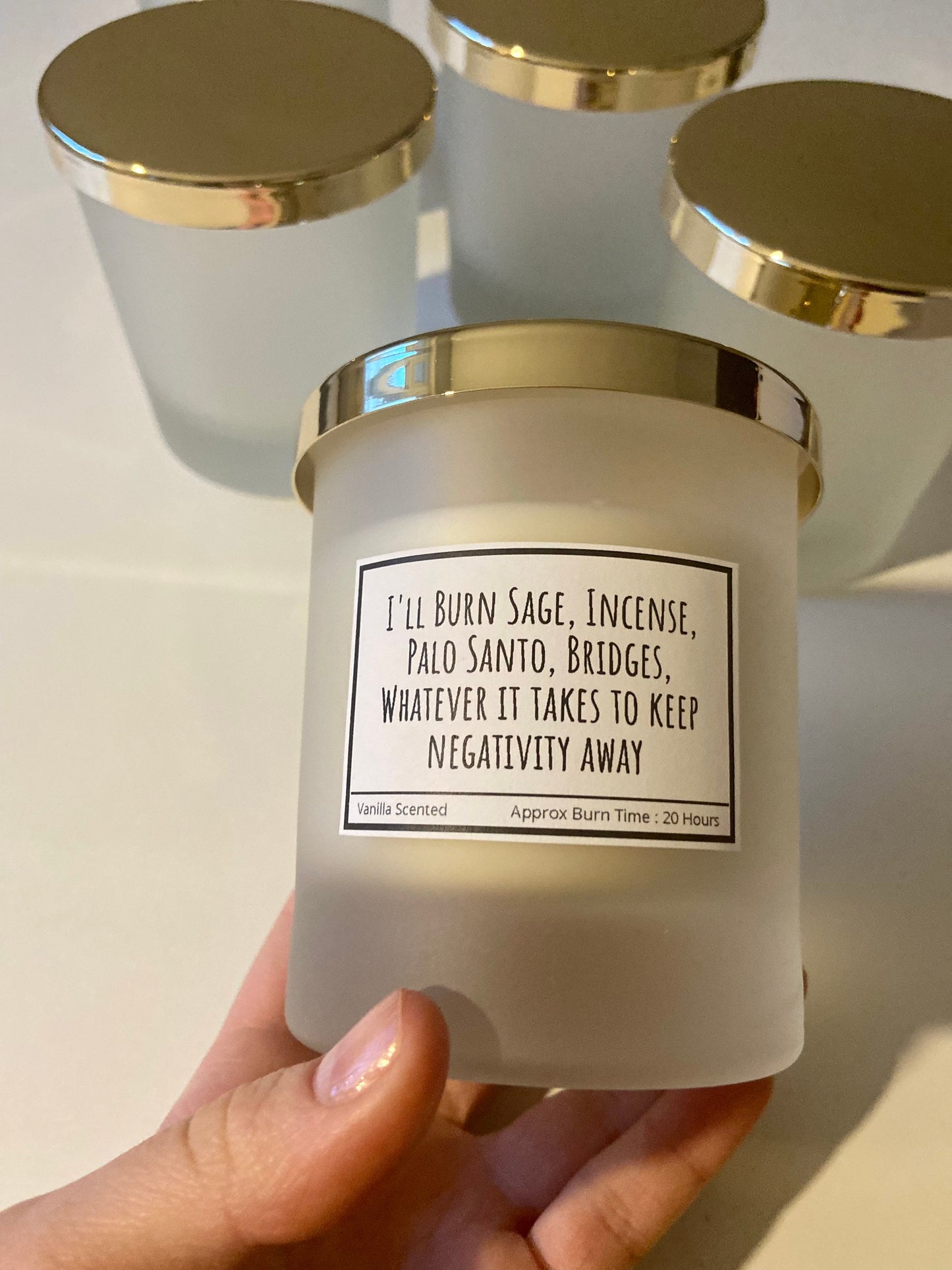 I Burn Whatever It Takes To Keep Negativity Away / Funny Candles / Funny Gifts/ Birthday Gifts/ Law Of Attraction Candle/ Gifs For Her