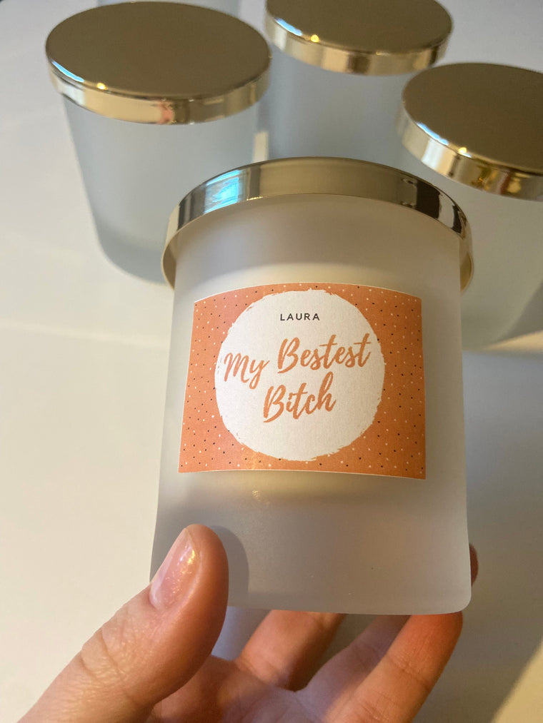 Personalised My Bestest B*tch Candle/ Funny Candles / Funny Gifts/ Birthday Gifts/ Friendship Candle – Birthday Car