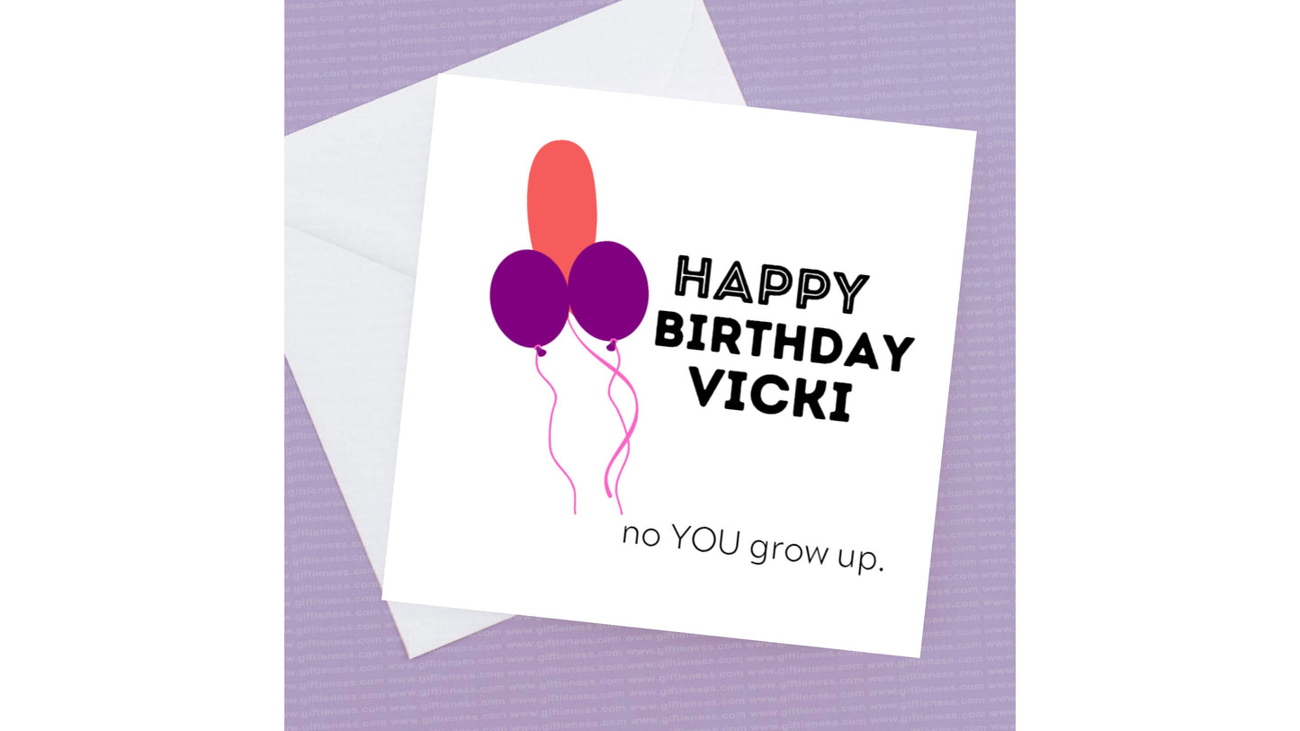 Personalised Fun Birthday Card