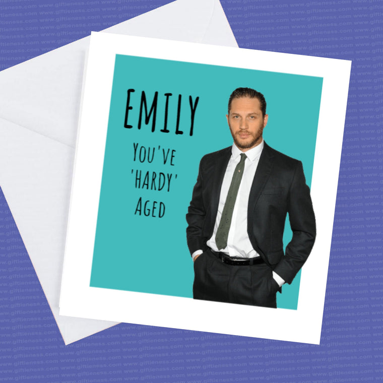 Personalised Tom Hardy Birthday card