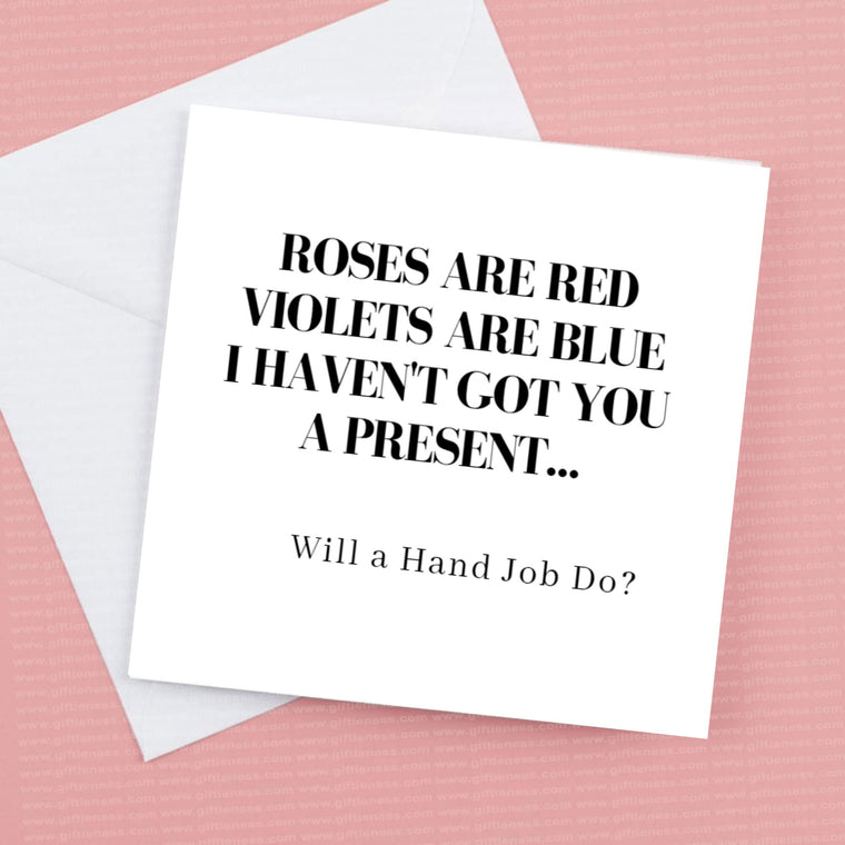 Will a Hand Job Do? – Get Well Soon Card