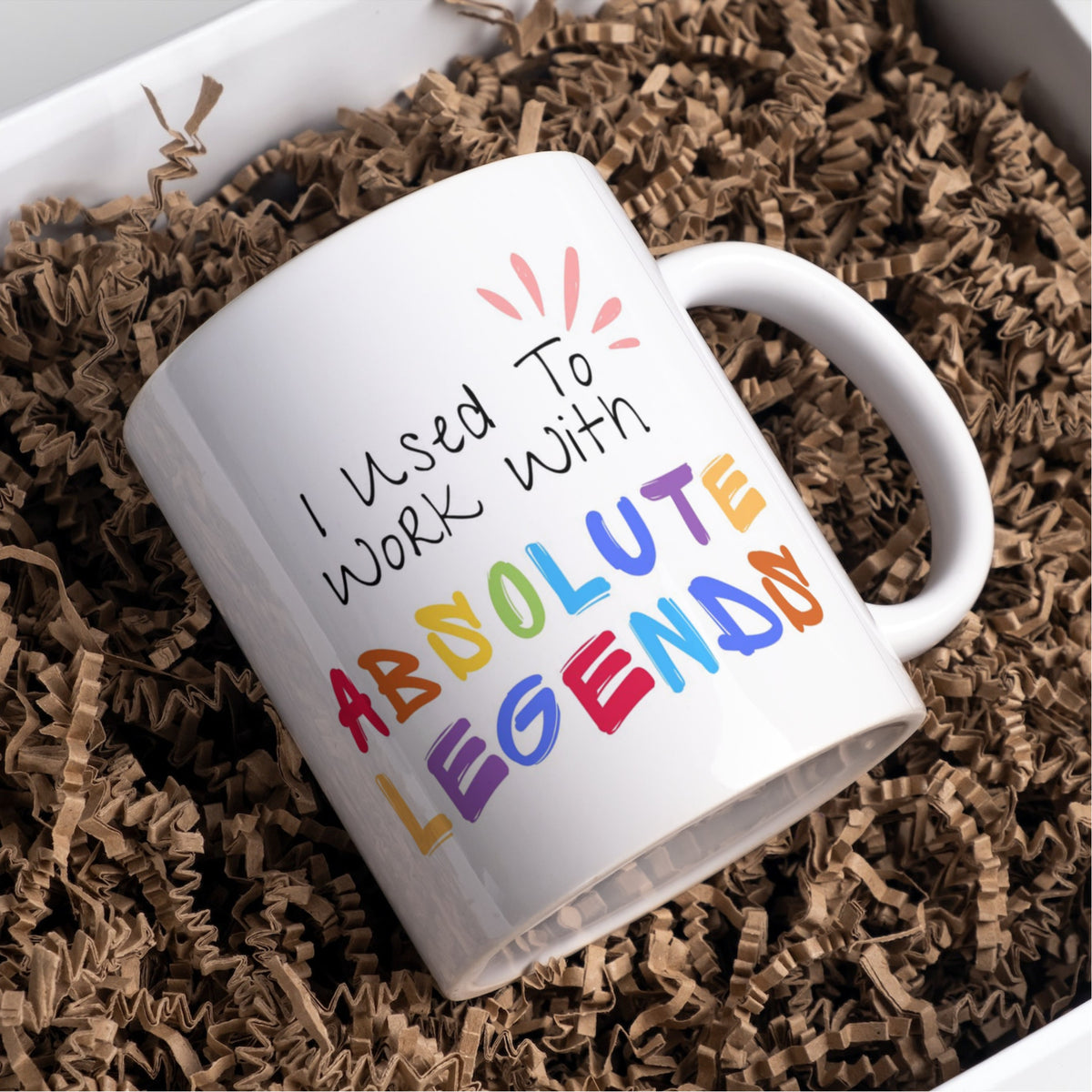 I used to work with absolute legends Mug, leaving gift – Funny Work Card
