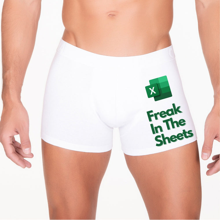 Freak in the Sheets Spreadsheet Boxer Shorts – Greeting Card