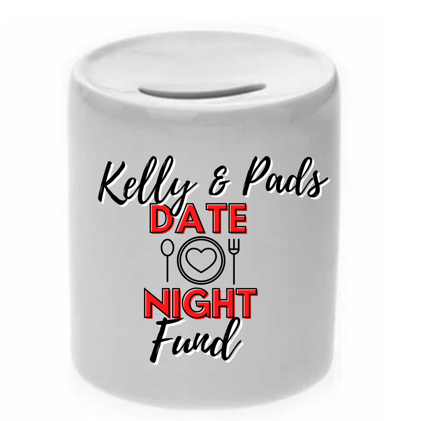 Date Night Fund Personalised Money Jar