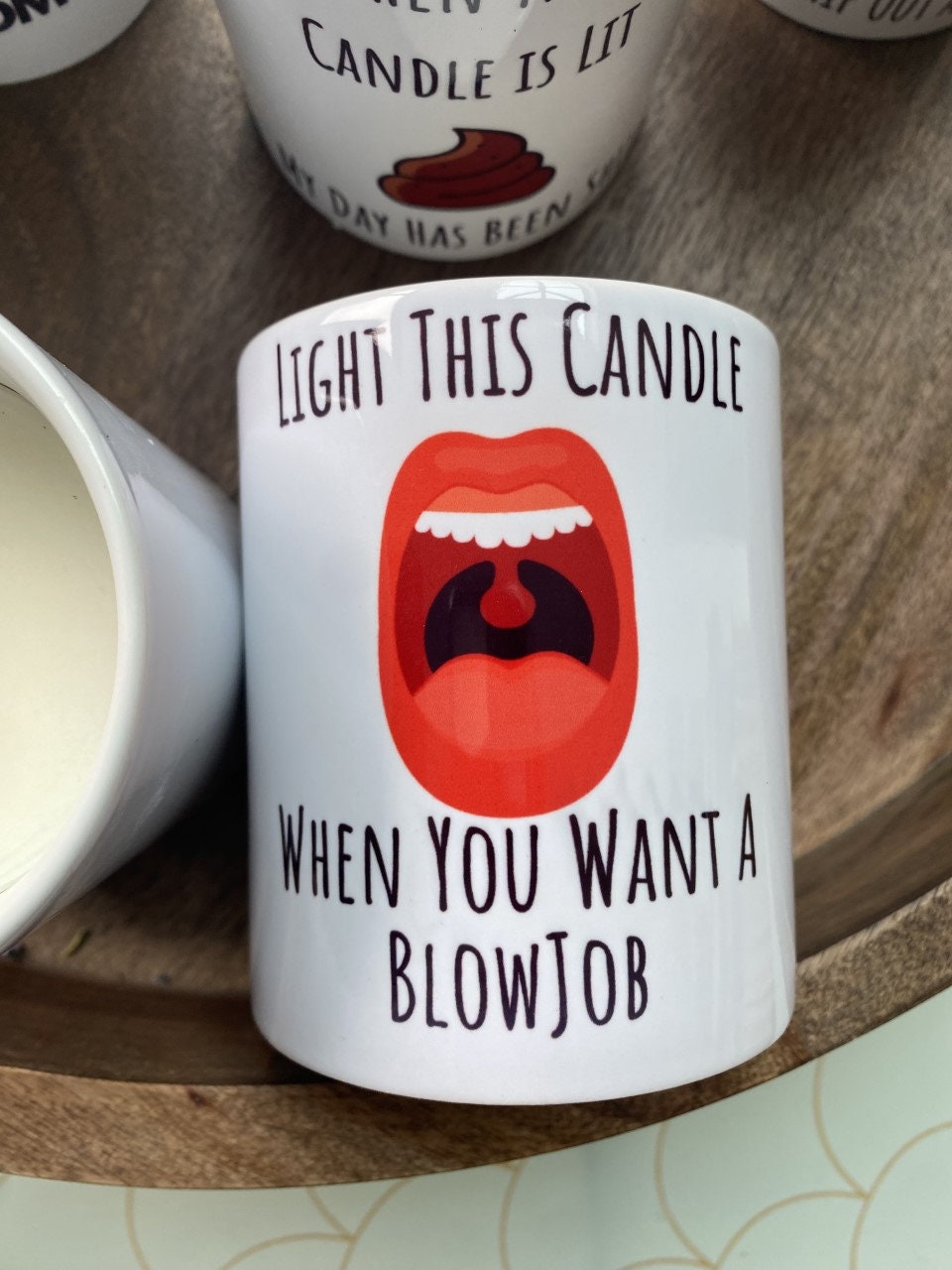 Light Me Up When You Want A Blowjob Handmade Candle with or without wick