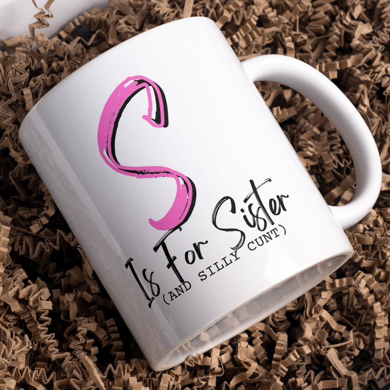 Sister mug, funny rude mug for your sister – Greeting Card