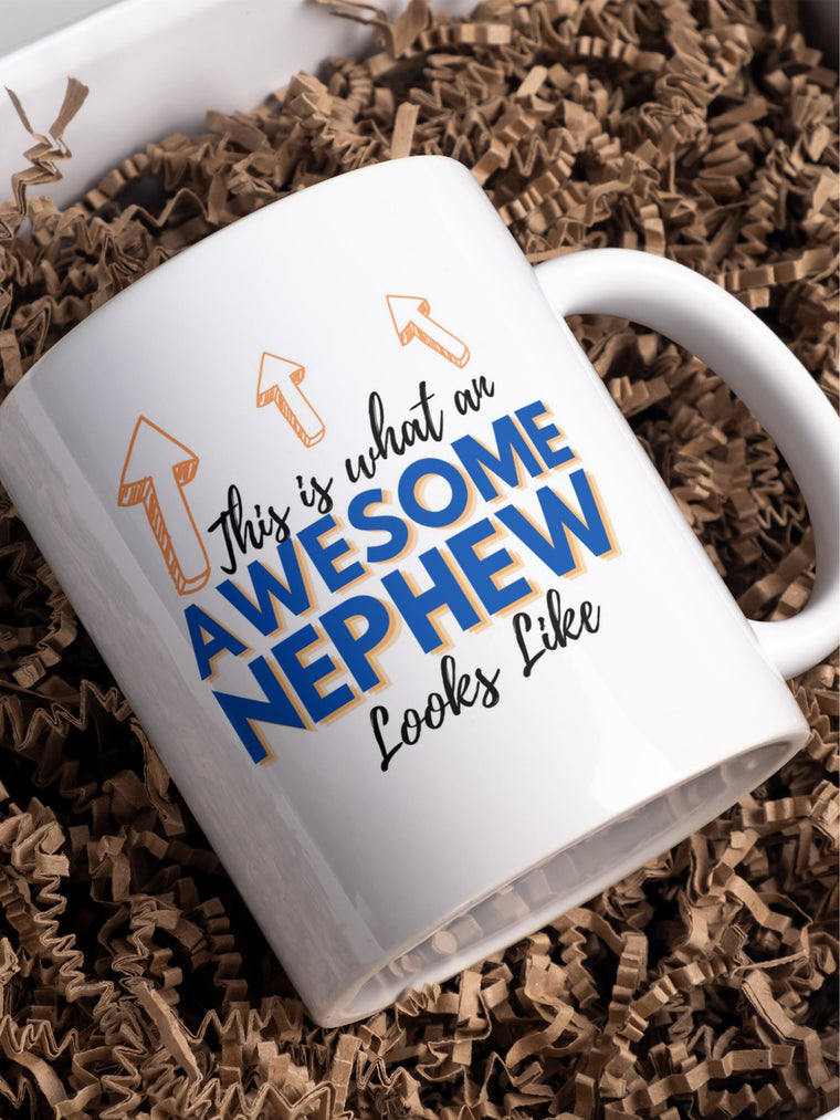 This is what an Awesome Nephew looks like mug – Greeting Card