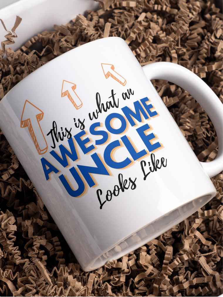 This is what an Awesome Uncle looks like mug – Greeting Card