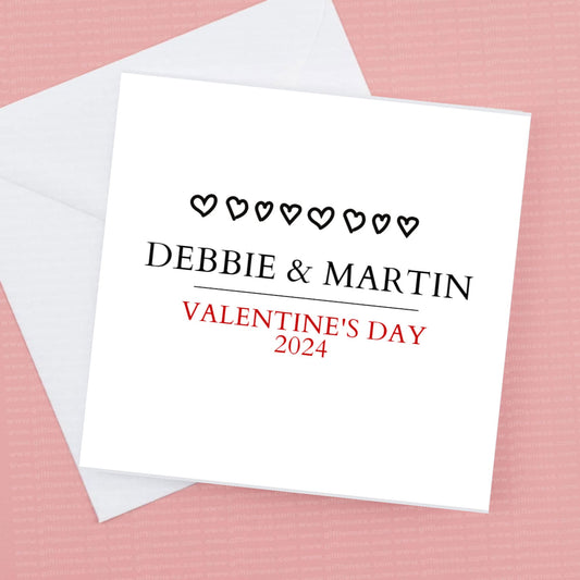 Valentines Day 2024 , Personalised Valentines Card