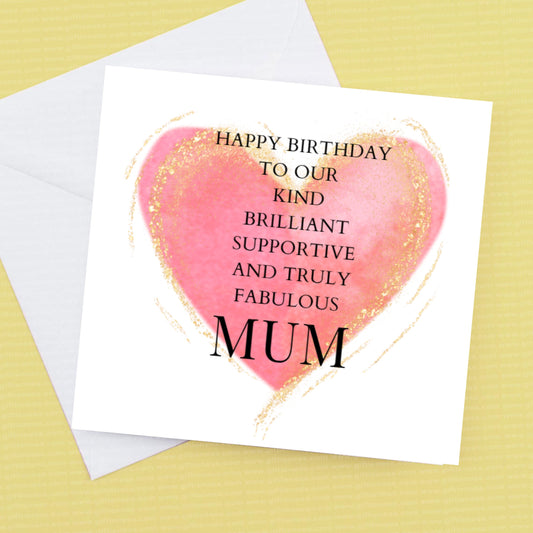 Happy Birthday Mum, I can personalise to any name or Nan etc if requested.