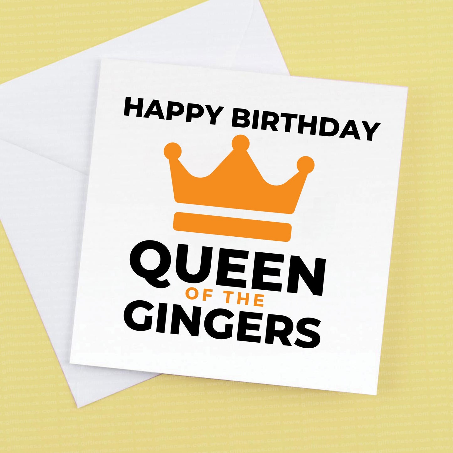 Happy Birthday Queen of the Gingers, birthday card for your Ginger Bestie