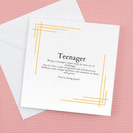 Birthday Card for a Teenager, Teenager Birthday card, 13 Birthday Card