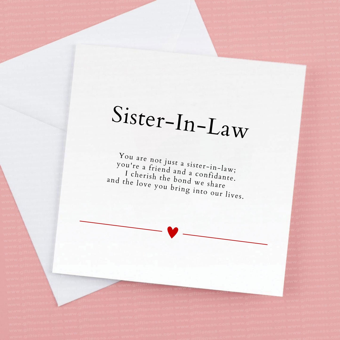 Sister in Law birthday card