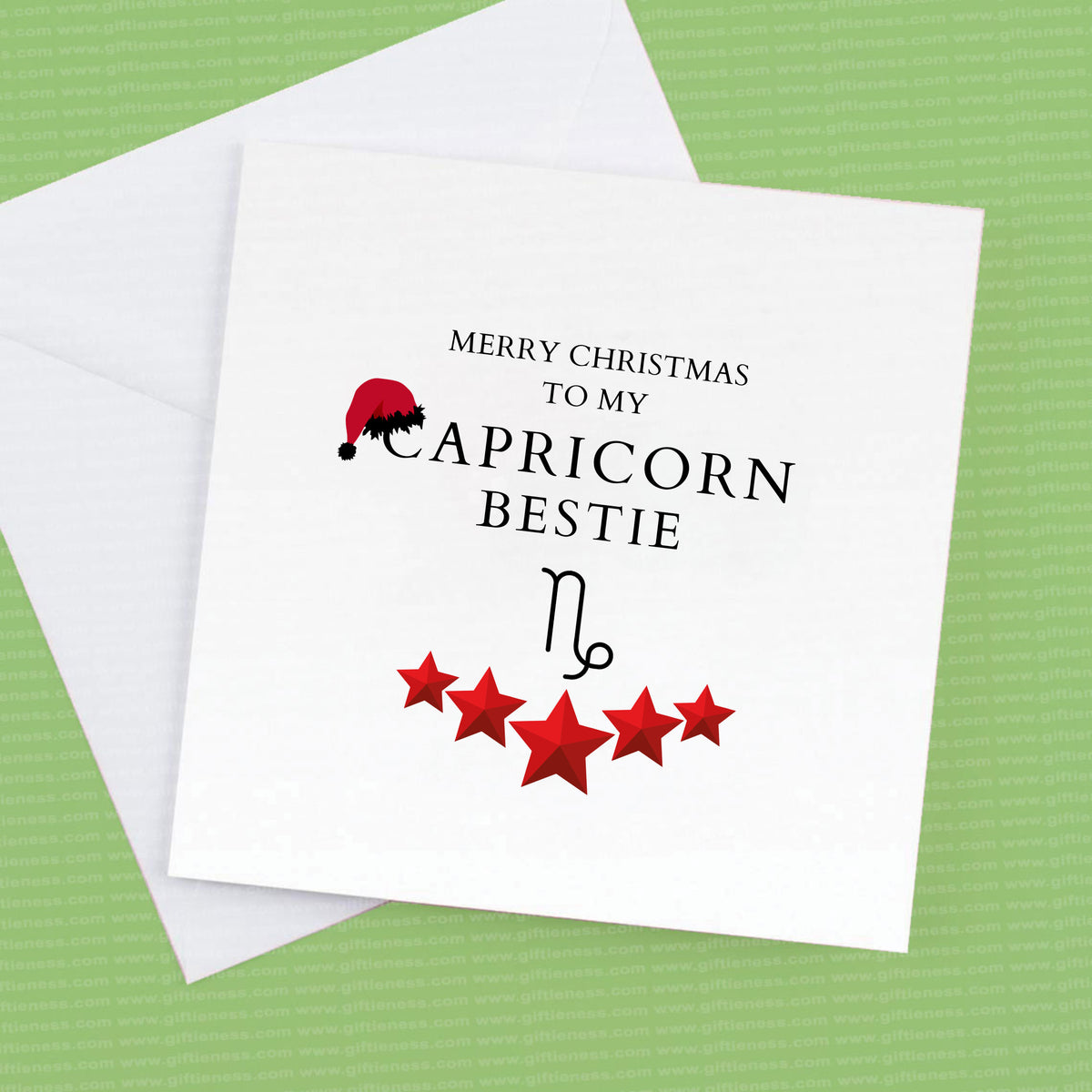 Merry Christmas to my Capricorn Bestie – Greeting Card