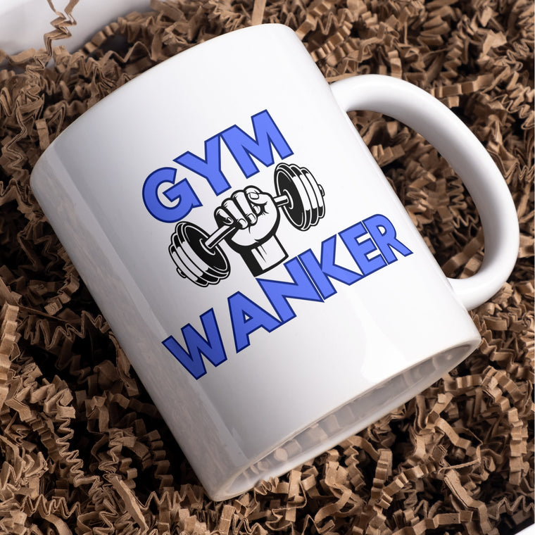 Gym W*nker Mug – Funny Fitness Gift – Greeting Card