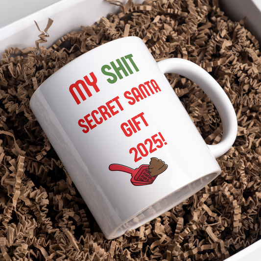 Shit Secret Santa Gift Mug 2025