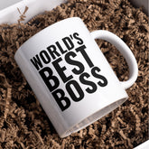 World’s Best Boss Mug – Funny Manager Gift – Greeting Card
