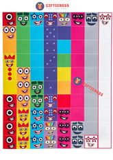 Numberblocks Replacement Face Stickers – Glossy Cube Stickers – Greeting Card