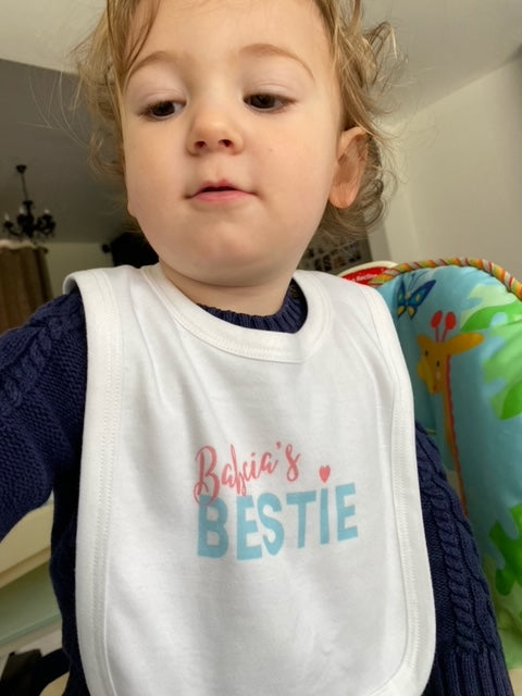 Babcia's Bestie Baby Bib - baby present