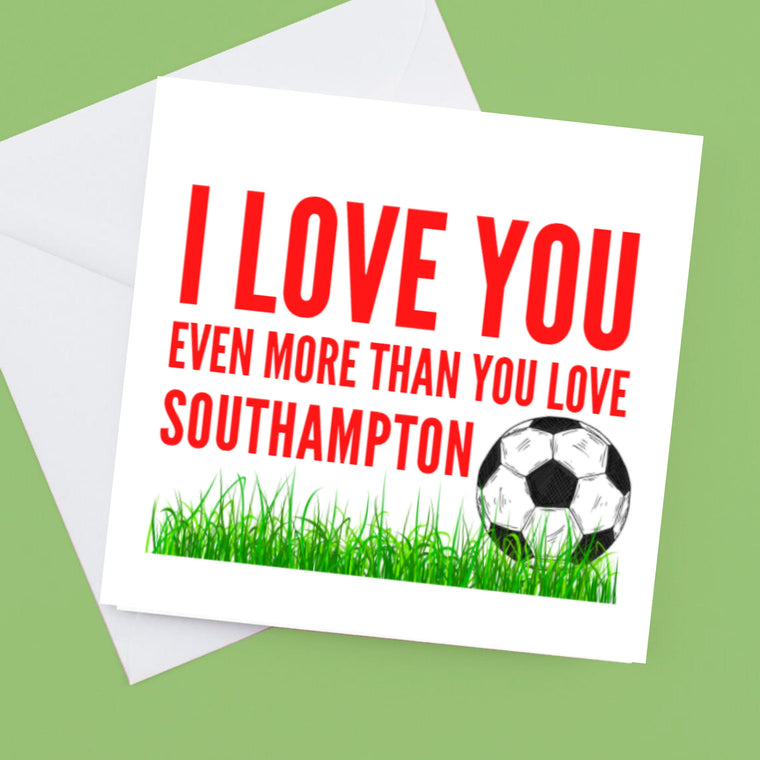 Valentine’s Day Card for the football fan!- Any club can be made.