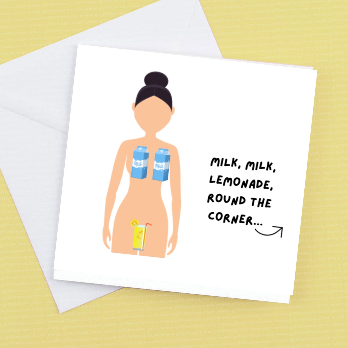 Milk Milk Lemonade round the corner Card