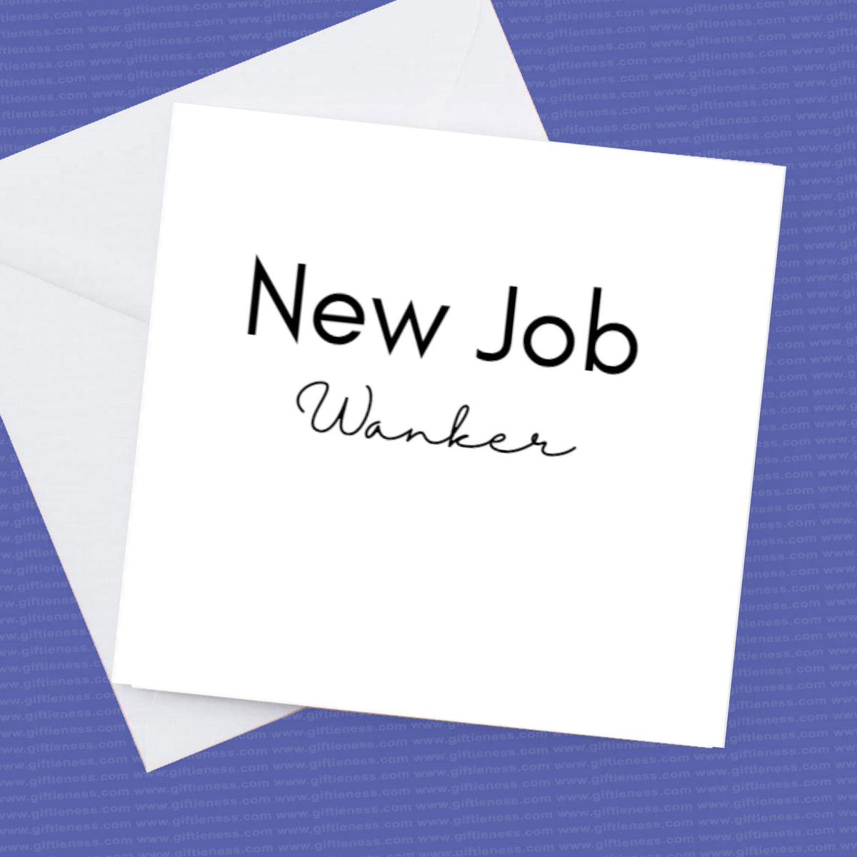 New Job Wanker – Funny Work Card