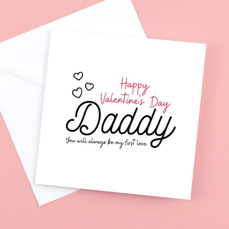 Happy Valentine’s Day Daddy Card – Cute Card from Child
