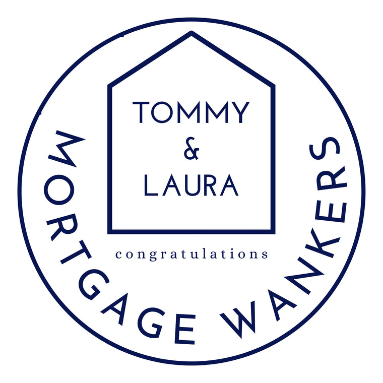 Personalised New Home Coaster – mortgage wankers – Greeting Card