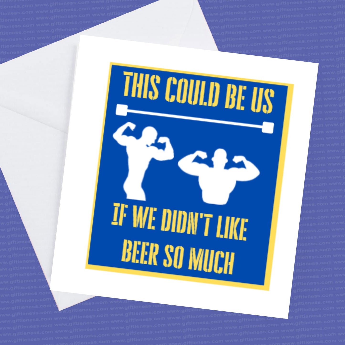 Birthday Card- This could be us Gym Card if we didn't like Beer So Much!