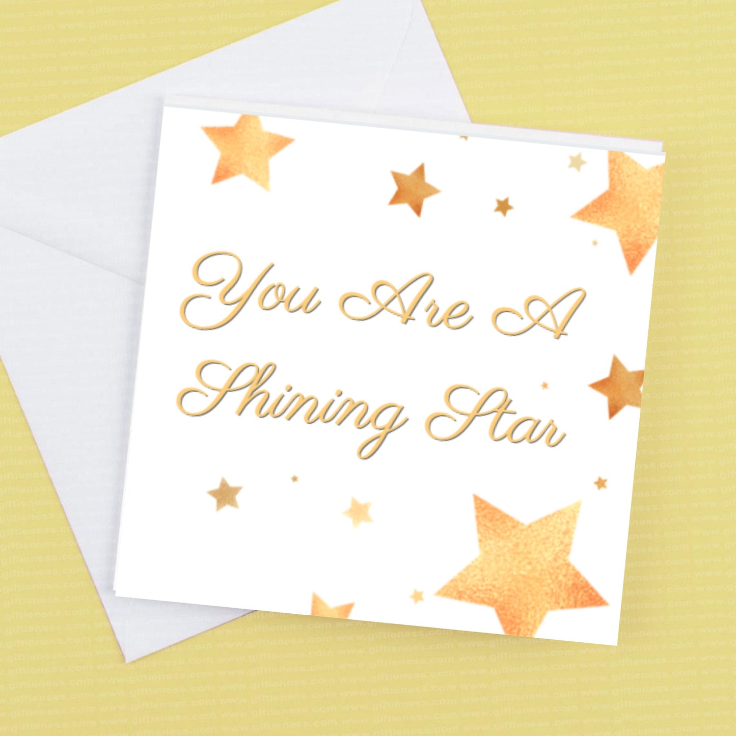 You Are A Shining Star  - Positivity - card and envelope