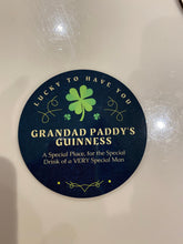 Personalised Name Guinness Beer Mat – A special place for the special drink of a very special man – Greeting Card