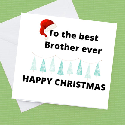 Christmas Card to the Best Sister, Brother, Auntie, Uncle personalise for who you would like