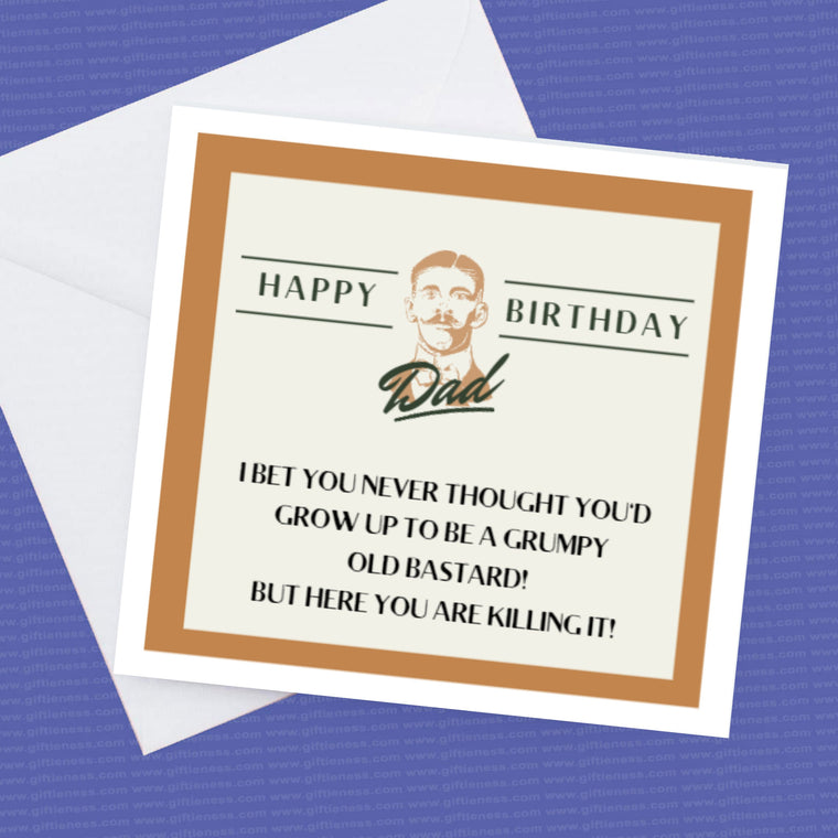Happy Birthday Dad Funny Card – Birthday Card