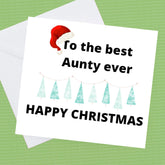 Christmas Card to the Best Sister, Brother, Auntie, Uncle personalise for who you would like