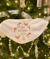 Personalised 1st Christmas 2026 Baby bib