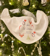Personalised 1st Christmas 2026 Baby bib